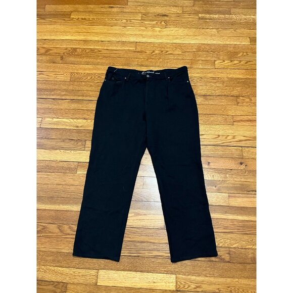 Gloria Vanderbilt All Around Slimming Amanda Jeans Women's Size 16 Black Denim - Picture 1 of 4